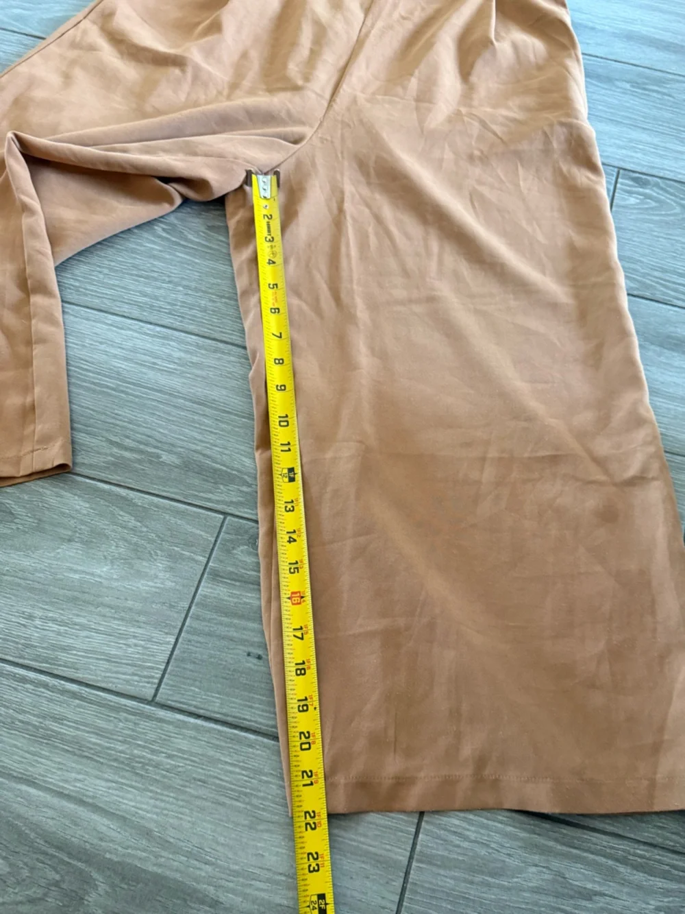 Style Rack|Rust-Brown Wide-Leg Jumpsuit with Spaghetti Straps,overalls•••LARGE - Picture 9 of 10